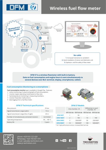 DFM S7 - Wireless fuel flow meter