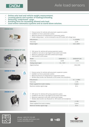 GNOM axle load sensors