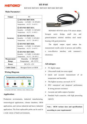 relative humidity probe HT-P103