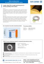 Vitrified bond diamond grinding wheel for compound semiconductor wafer (Coarse)