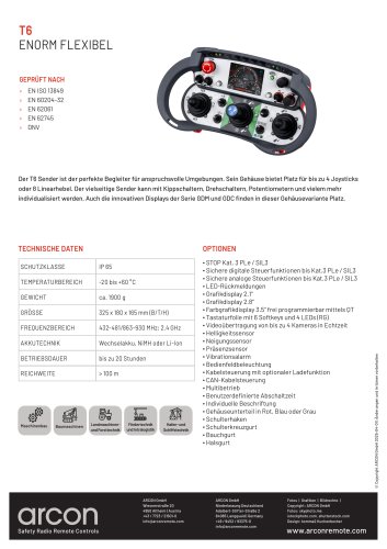 Produktdatenblatt T6