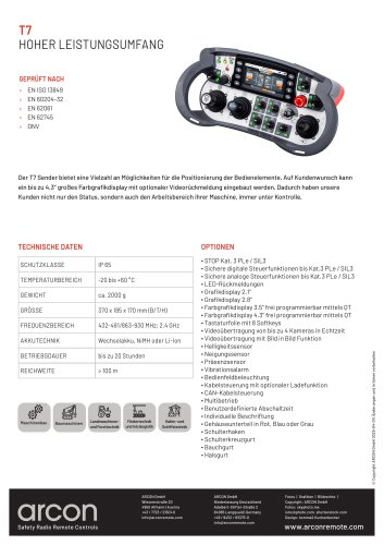 Produktdatenblatt T7
