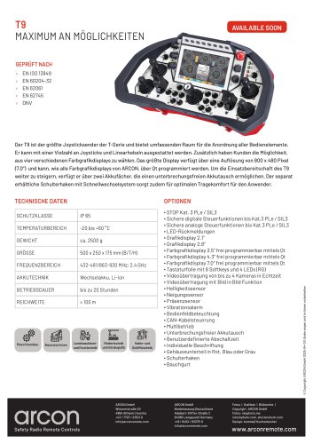 Produktdatenblatt T9