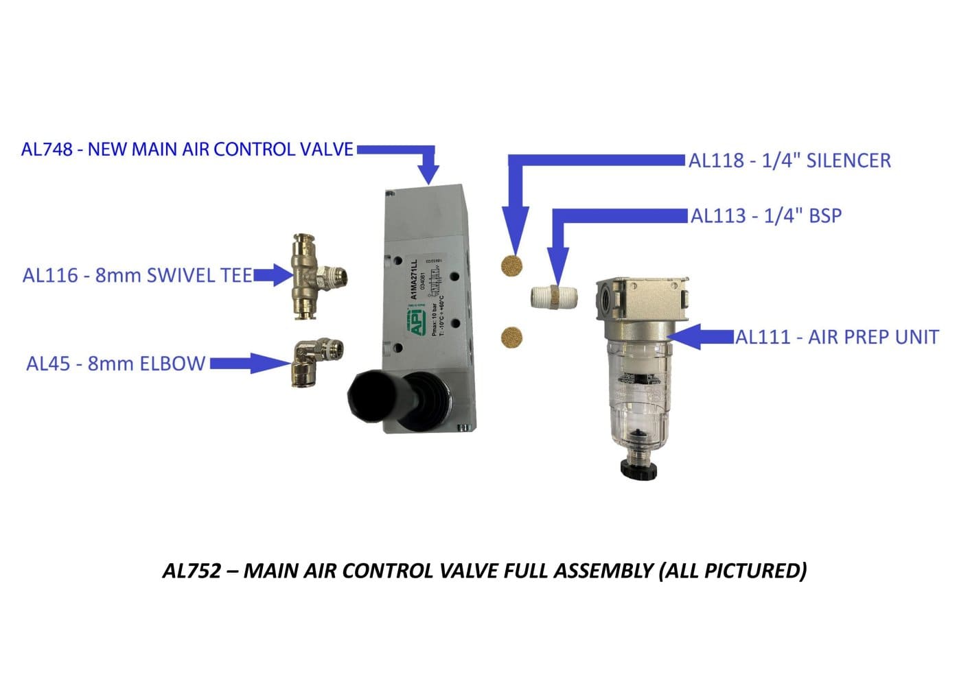 NEW MAIN AIR CONTROL VALVE KIT - Autolift Ltd