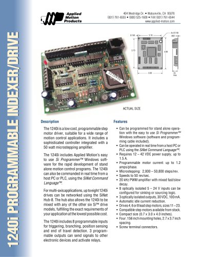 1240i PROGRAMMABLE INDEXER/DRIVE