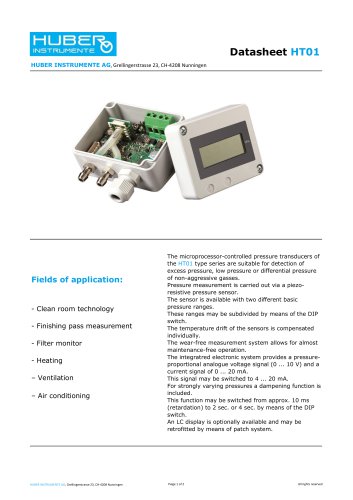 Datasheet HT01