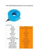 FSCT-T60 IP67 Outdoor Waterproof Split Core Current Transformer（CT）