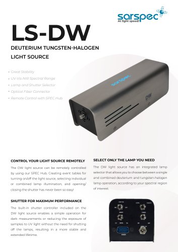 LS-DW DEUTERIUM TUNGSTEN-HALOGEN LIGHT SOURCE