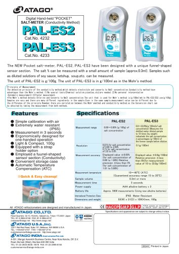 Atago - Pocket Salt-meter PAL-ES2,ES3