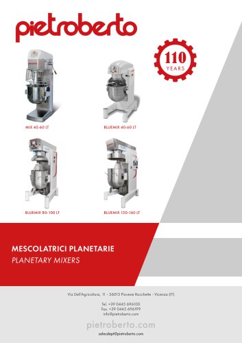 PLANETARY MIXERS