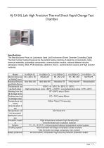 Hj-19 60L Lab High Precision Thermal Shock Rapid Change Test Chambe