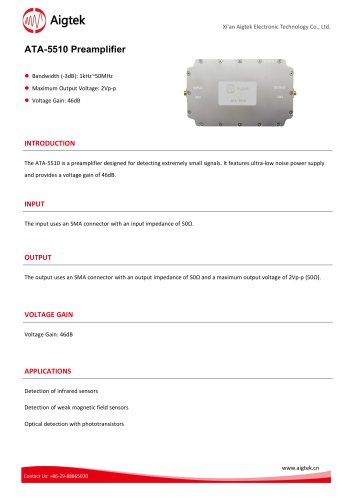 ATA-5510 Preamplifier