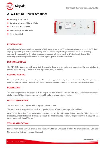 ATA-8126 RF Power Amplifier