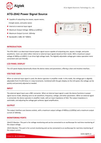 ATG-2042 Power Signal Source
