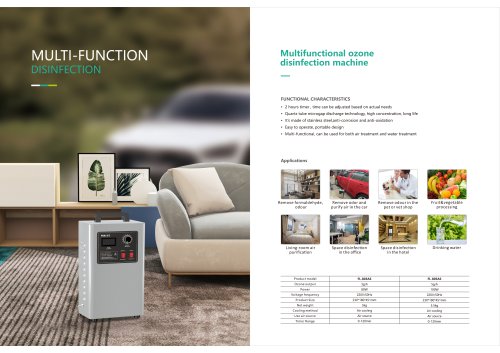 Ozone generator FL-810AS, FL-820AS catalogue