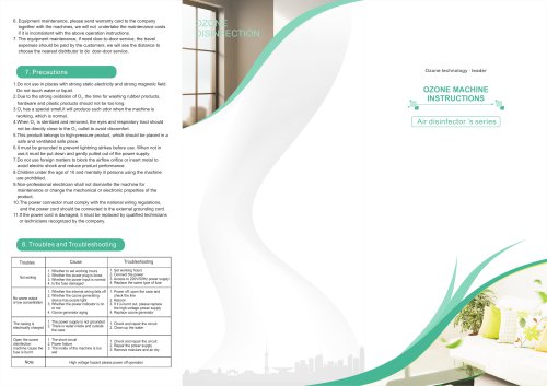 User Manual of SY series ozone generator