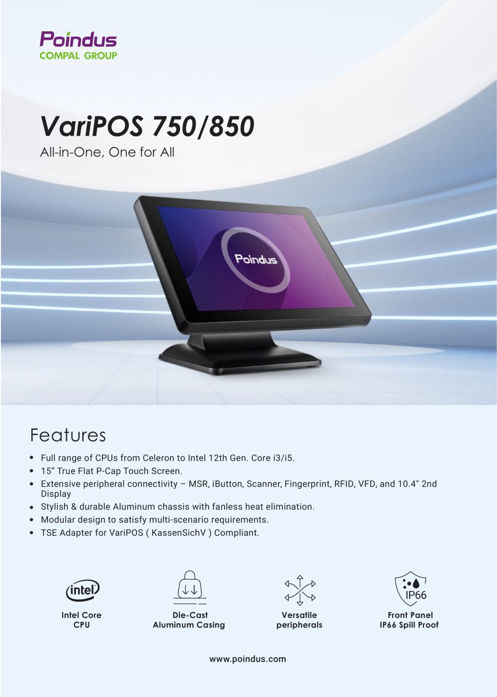 VariPOS 750/850 - Poindus