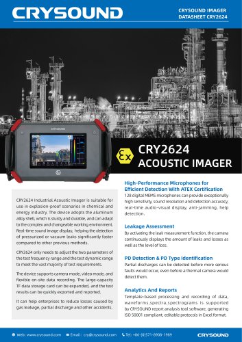 CRY2624 ATEX Acoustic Imager