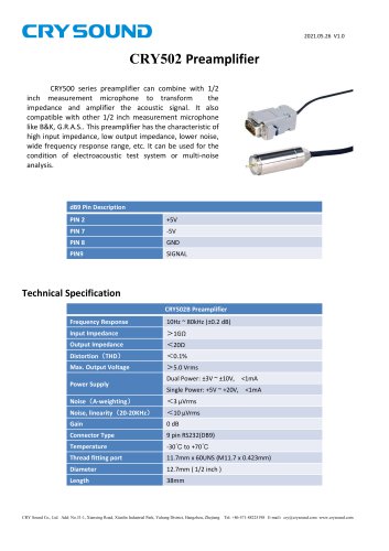 CRY502 preamplifier