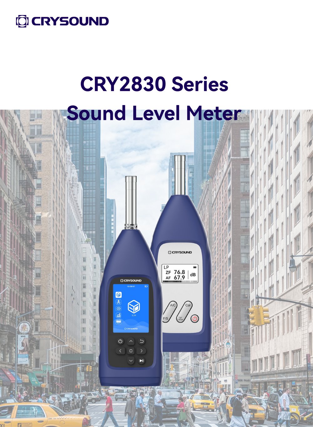 CRYSOUND Sound Level Meter CRY2831, CRY2833, CRY2834 Brochure - CRYSOUND