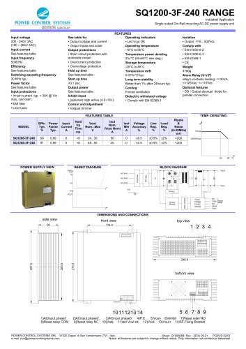 SQ1200-3F-240 RANGE