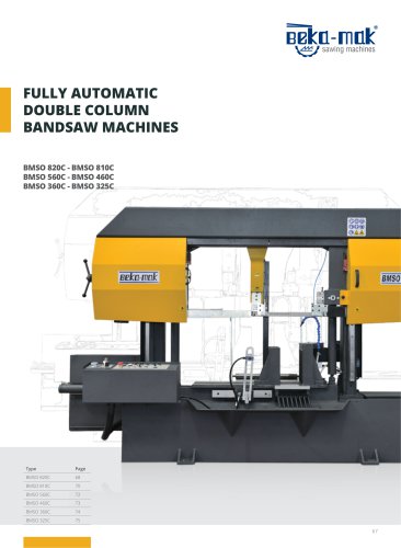 Fully Automatic Double Column Bandsaw Machines