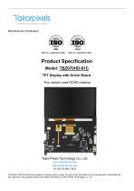 Product Specification Model: TBZ070HD-01C 7.0″TFT HDMI Touch Display (1024*600)