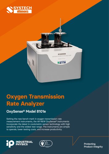 Systech 8101e OxySense&reg; Oxygen Transmission Rate Analyzer