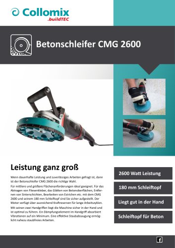 Betonschleifer CMG 2600