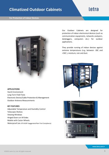 CLM-M1 Climatized Outdoor Cabinets