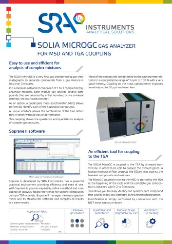 SOLIA MICROGC GAS ANALYZER