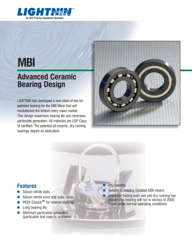 LIGHTNIN New MBI Bearing Design