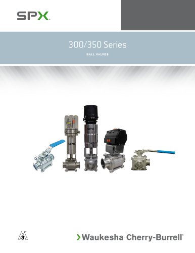 Manual Ball Valves 300 (2-way) and 350 (3-way) Series