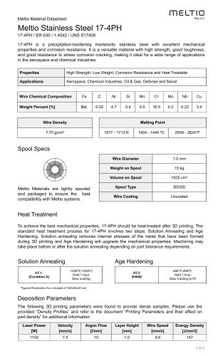 Meltio Stainless Steel 17-4PH