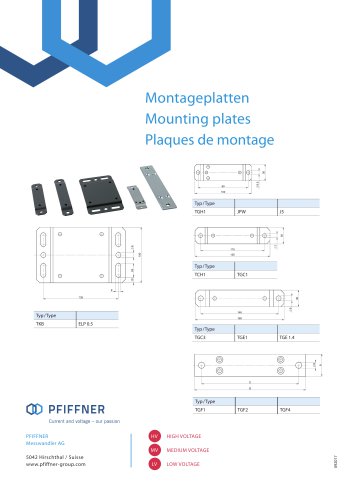 Mounting plates