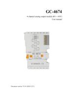 GC-4674-4 Channel Analog Output Module (0V~+10V)