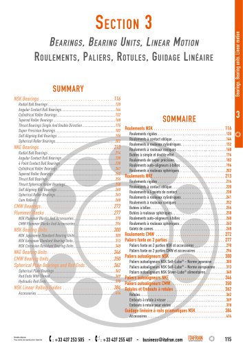 Bearings, Bearing units, Linear motion ...