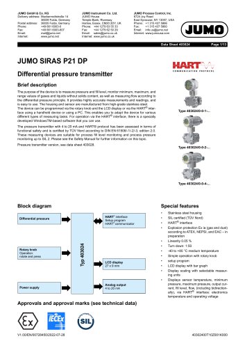 JUMO SIRAS P21 DP