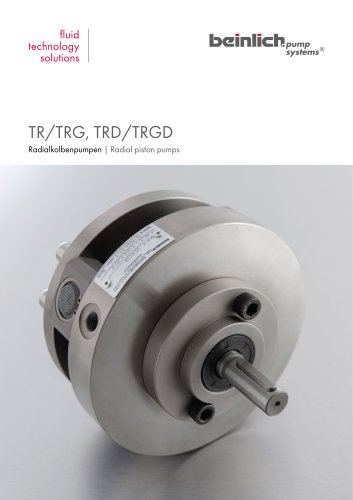 TR/TRG, TRD/TRGD Radialkolbenpumpen