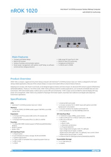 nROK 1020 Datasheet