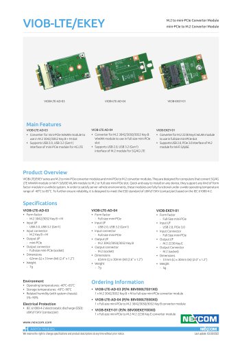 VIOB-LTE/EKEY Datasheet