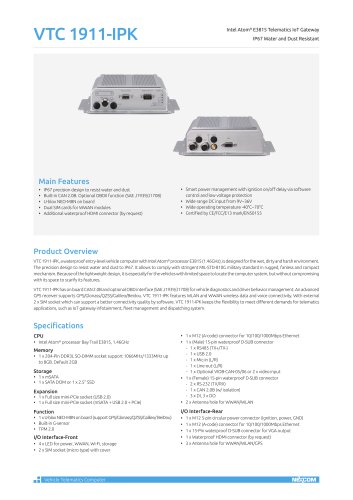 VTC 1911-IPK Datasheet