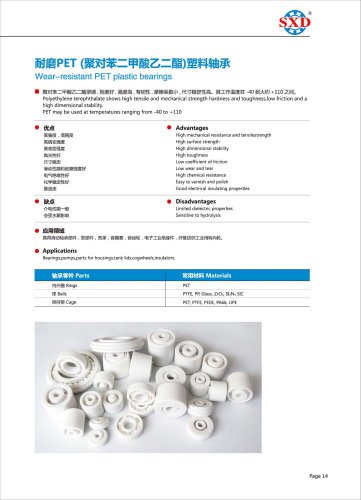 PET Plastic Bearing