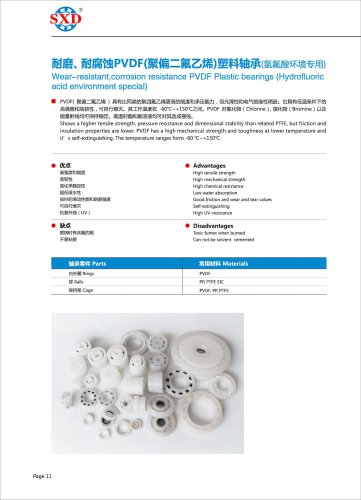 PVDF Plastic Bearing
