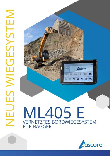 ML 405 E VERNETZTES BORDWIEGESYSTEM F&Uuml;R BAGGER 