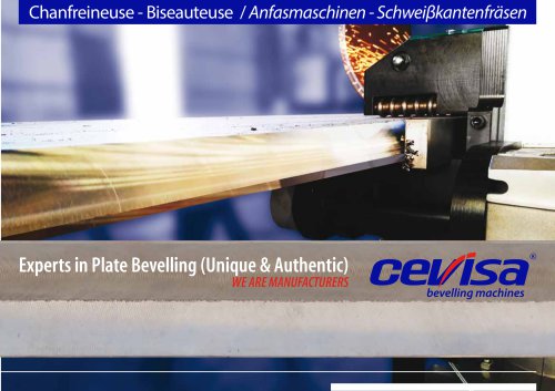 CEVISA bevelling machines Français/Deutsch