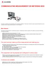 COMMUNICATING MEASUREMENT OR METERING BOX