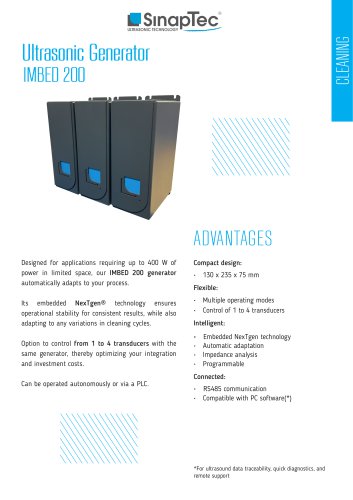 ultrasonic cleaning generator IMBED 200