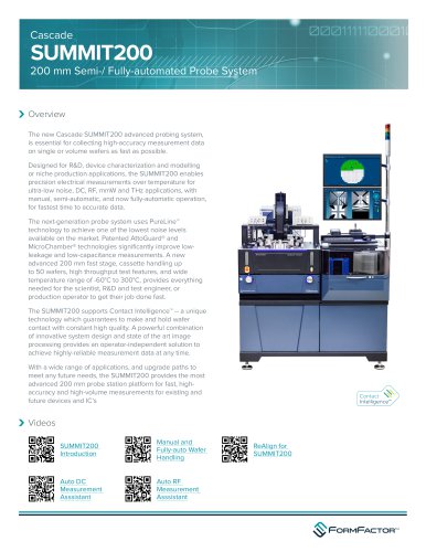 SUMMIT200 200 mm Semi-/ Fully-automated Probe System