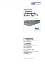 Dezentrales Fassaden-Lüftungsgerät Univent® Typ FVS-1